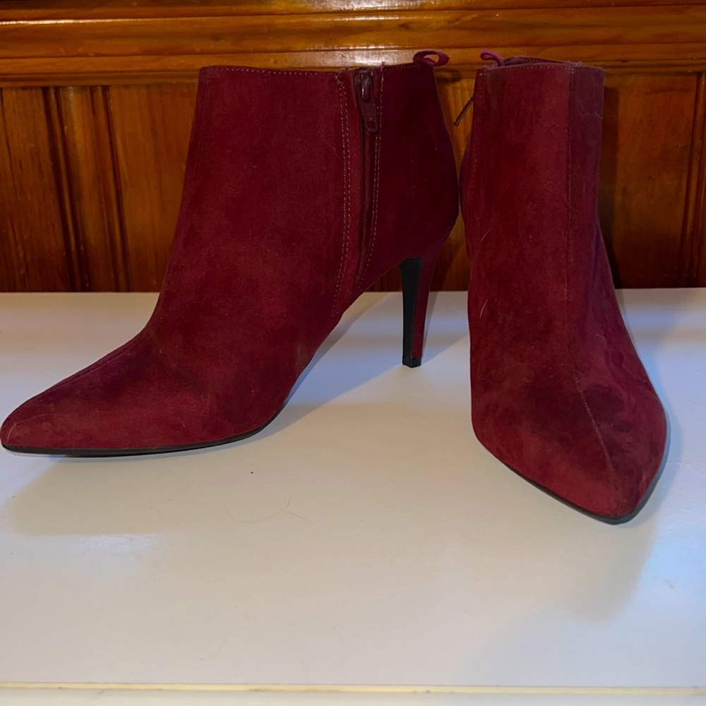 Express Suede Zip-Up Boots